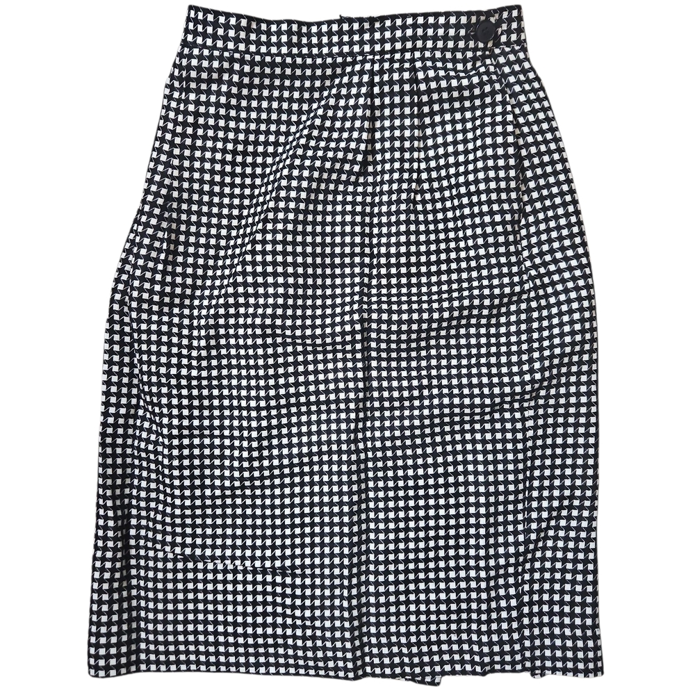 Vintage Prophecy Black and White Houndstooth Skirt